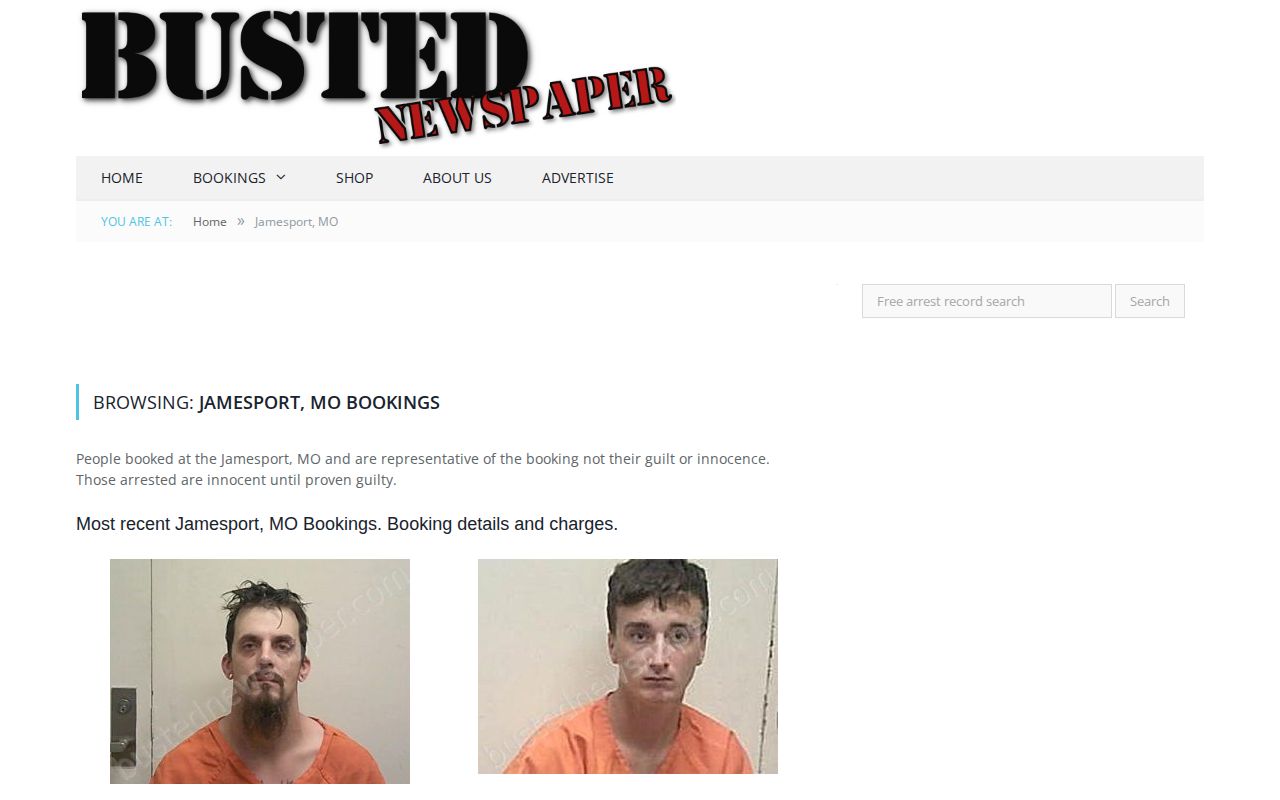 Unofficial BustedNewspaper Jamesport tag page