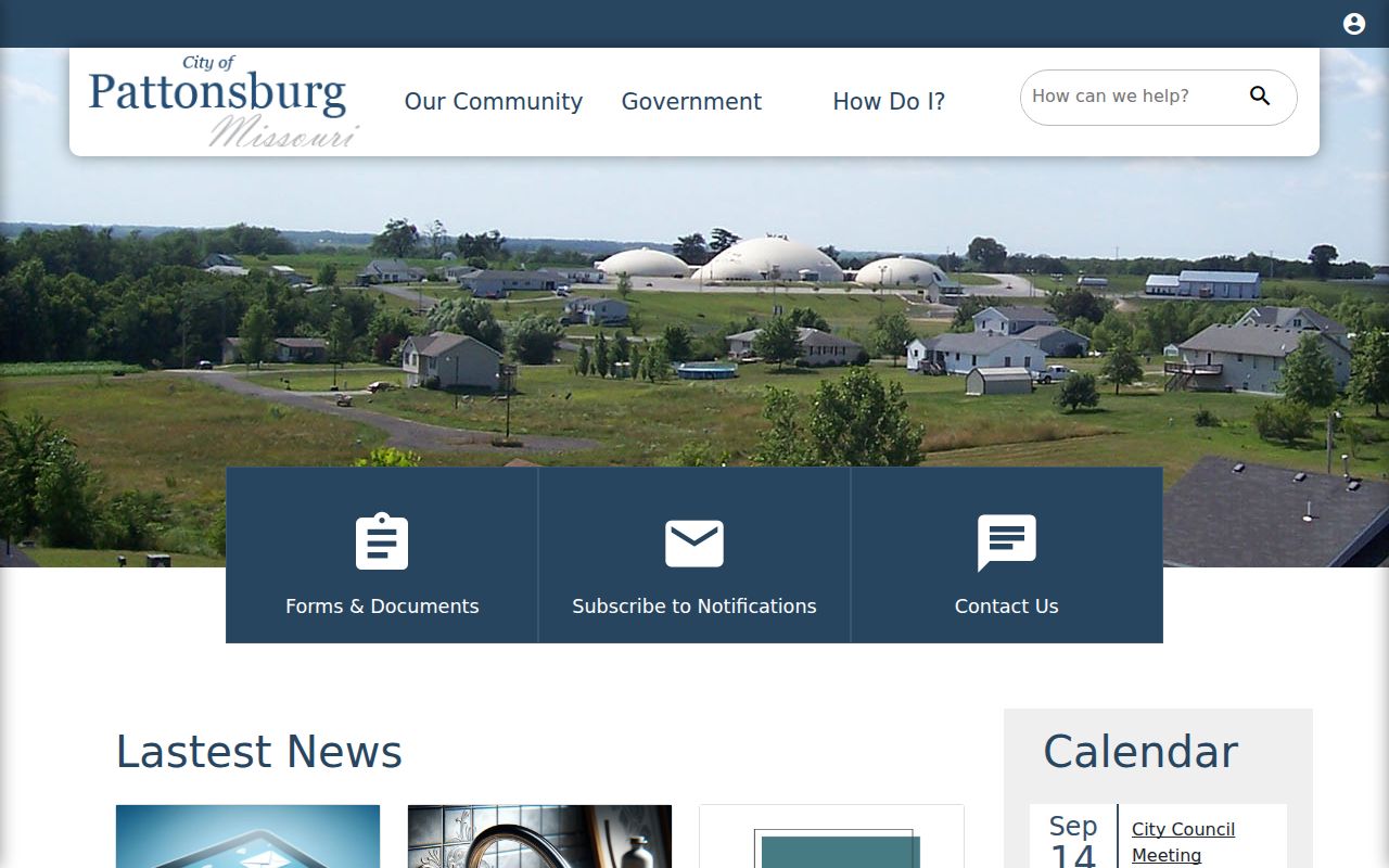 City of Pattonsburg municipal contact page